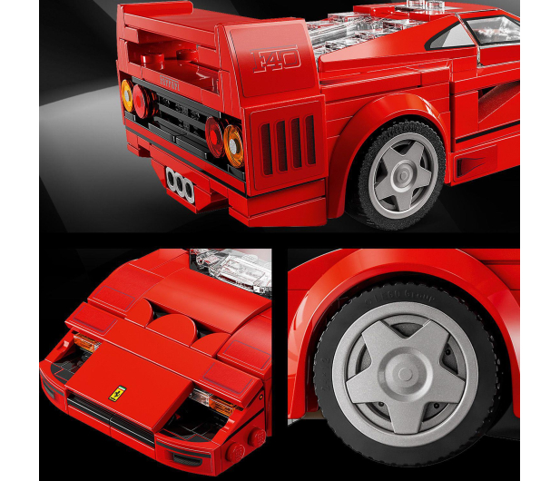 LEGO Speed Champions 76934 Supersamochód Ferrari F40 V29 - 1266186 - zdjęcie 10